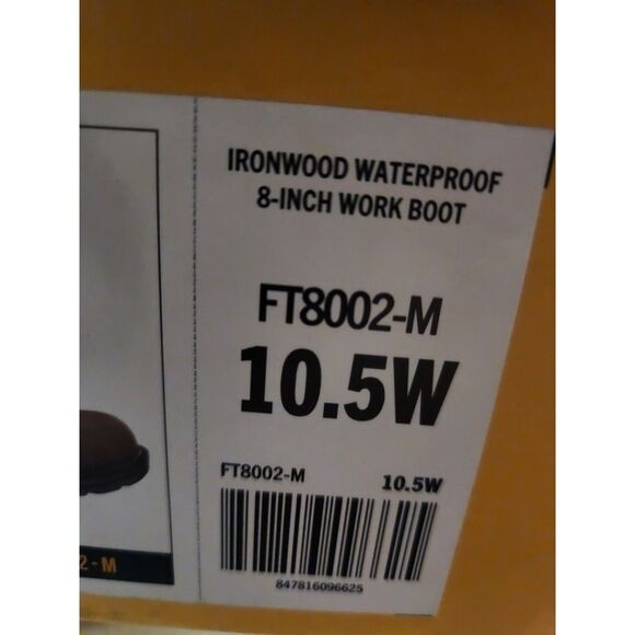 Carhartt Ironwood Waterproof Work Boot | Men's size 10.5 Wide - Picture 4 of 11